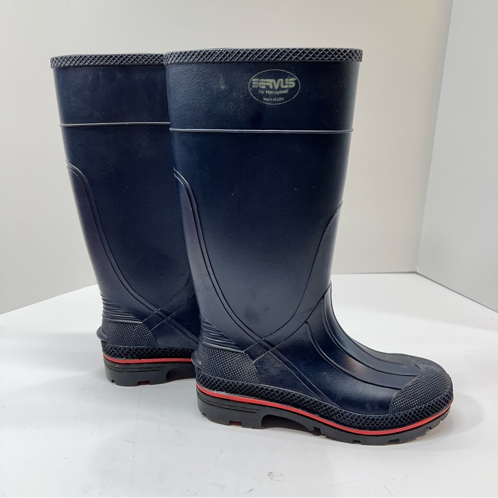 Women's Navy Waterproof Rain Boots by Bogs - Tall Slip-On Style